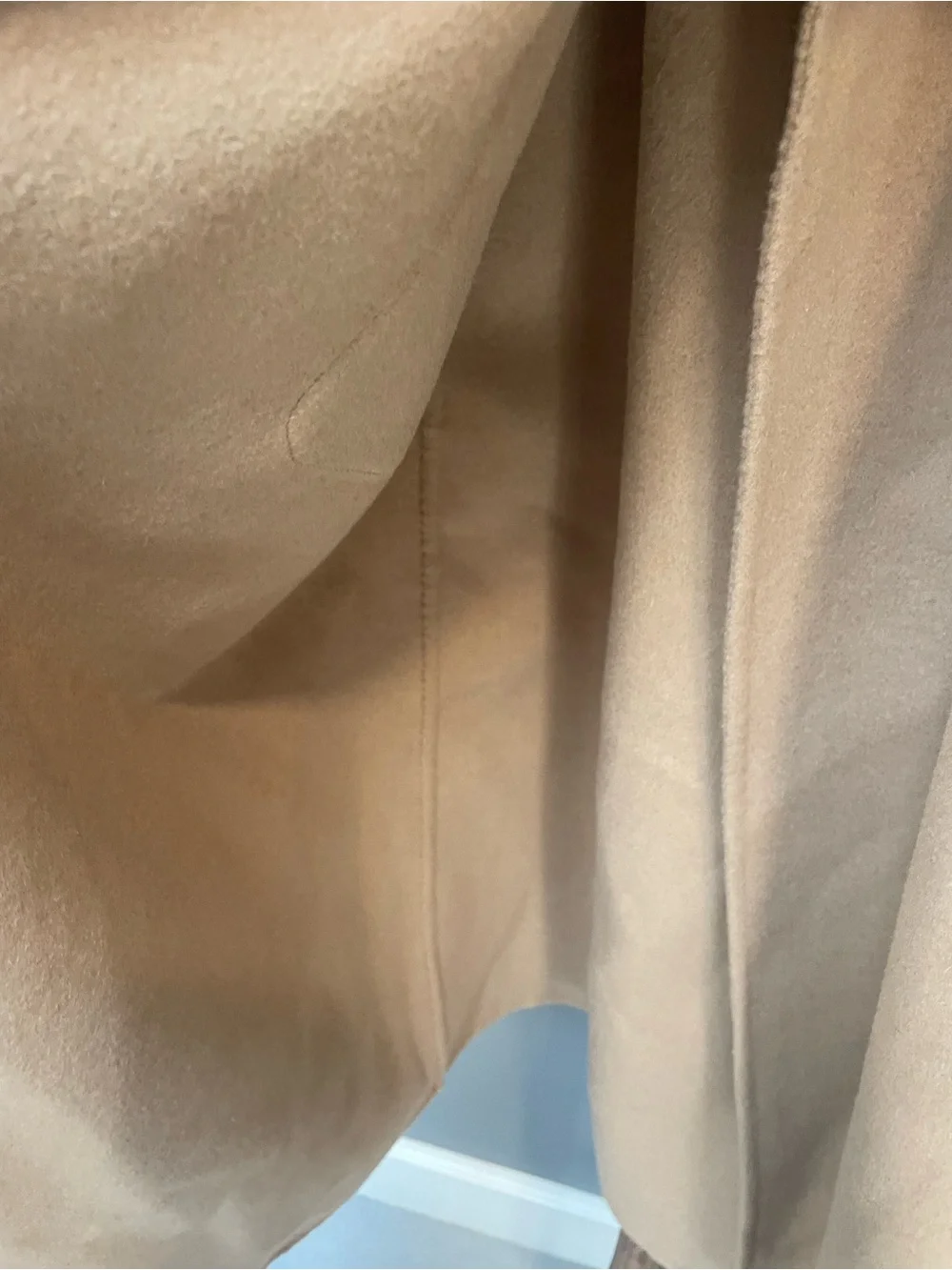 Mango Camel Wrap Belted Long Coat